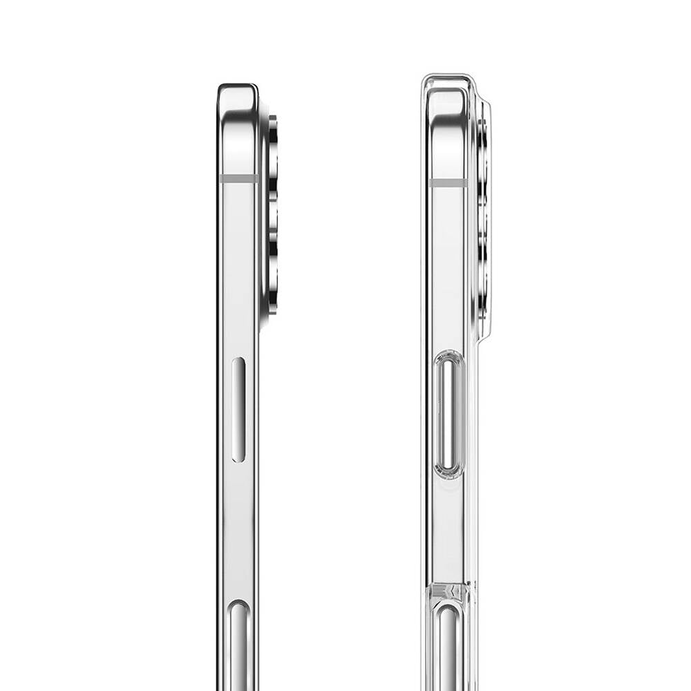 Apple iPhone 16 Pro Max Kılıf M-safe Şarj Özellikli Transparan Sert PC Wlons Pita Kapak Şeffaf