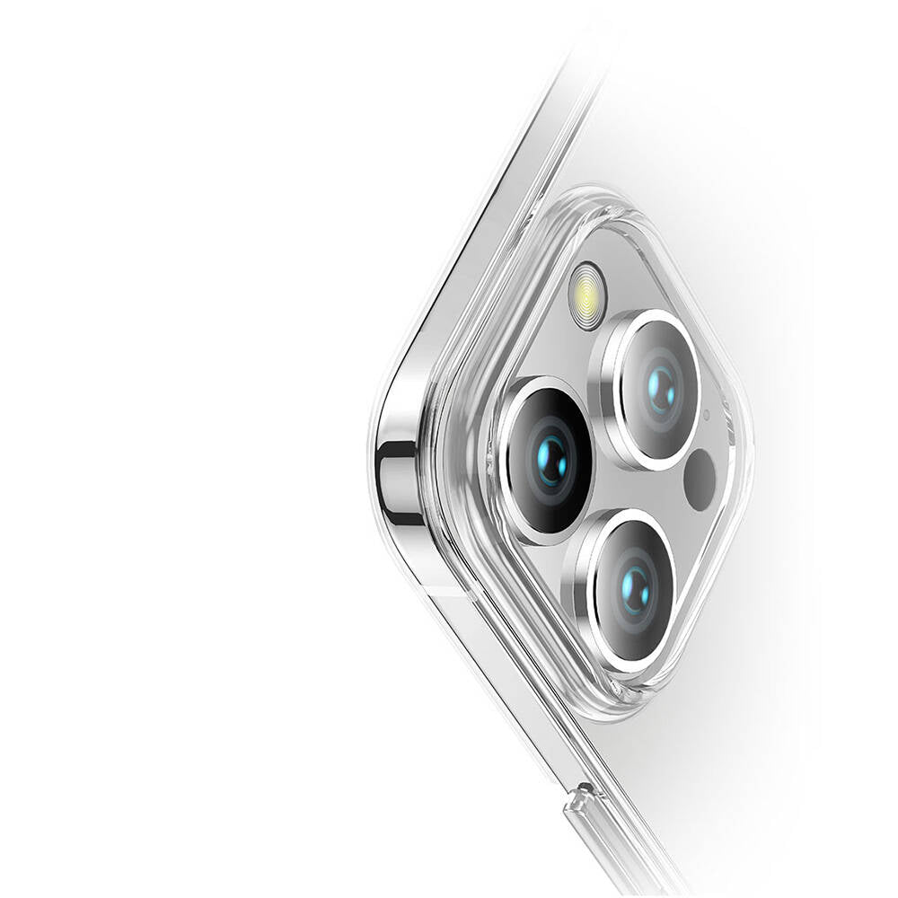 Apple iPhone 16 Pro Max Kılıf M-safe Şarj Özellikli Transparan Sert PC Wlons Pita Kapak Şeffaf