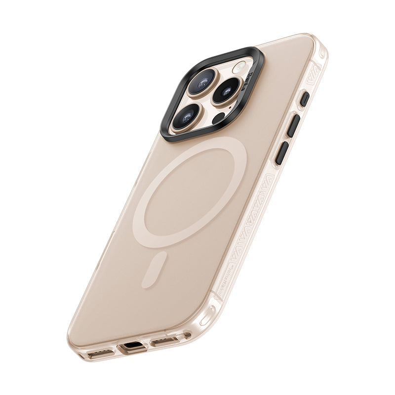 Apple iPhone 16 Pro Max Kılıf M-safe Şarj Özellikli Yeni Seri Benks Lucid Armor Kapak Gold