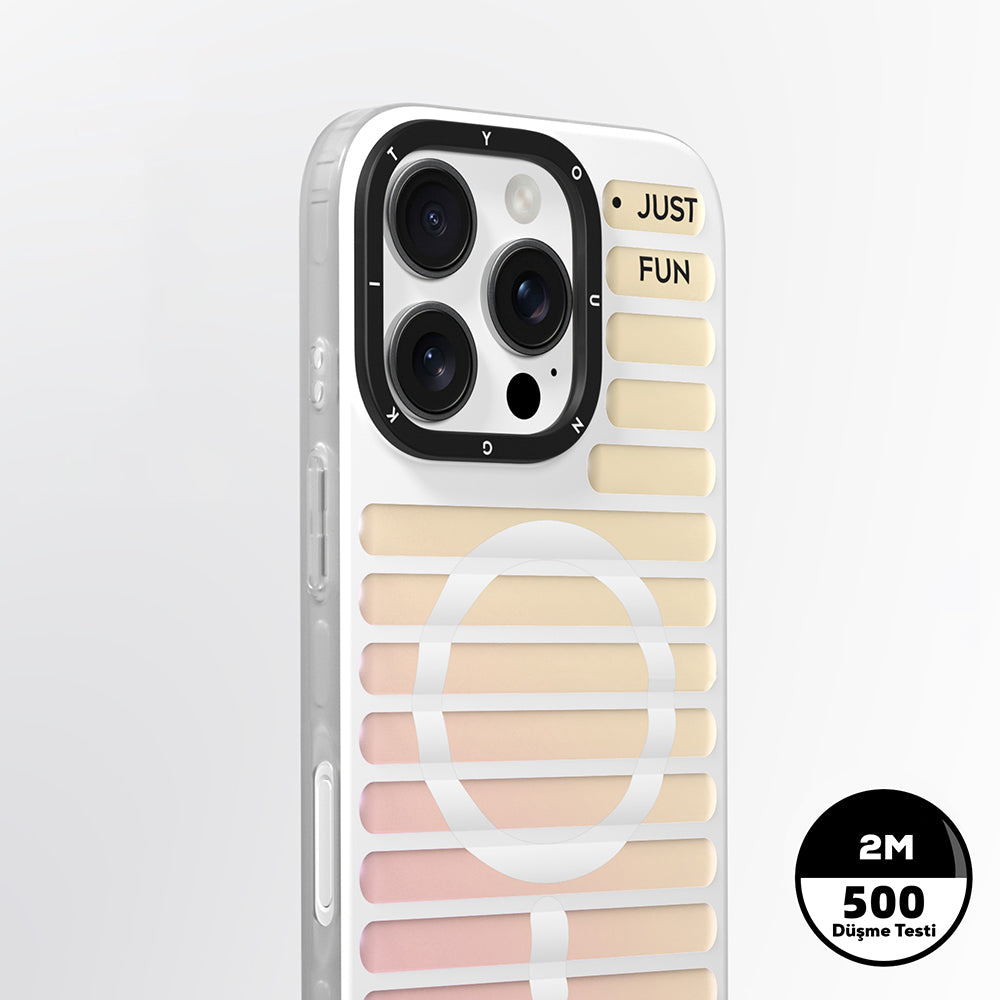 Apple iPhone 16 Pro Max Kılıf M-safe Şarj Özellikli Youngkit Geek Serisi Kapak Siyah