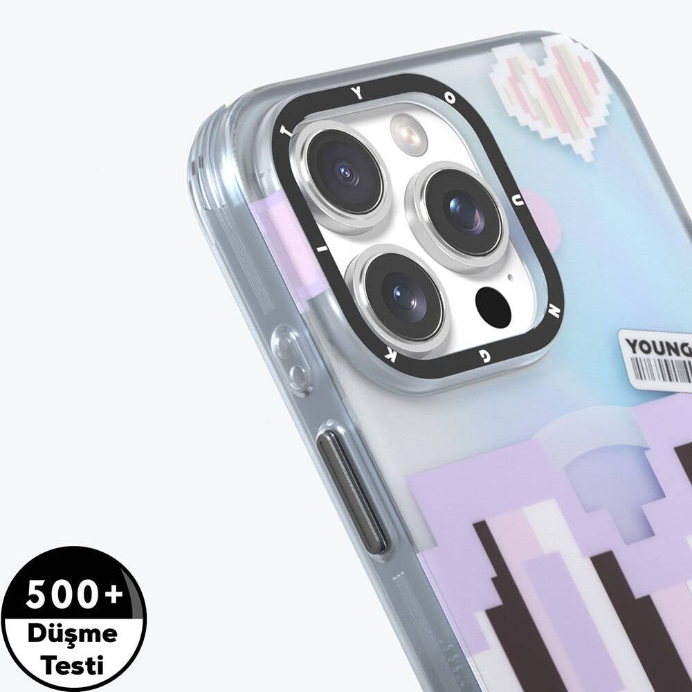 Apple iPhone 16 Pro Max Kılıf M-safe Şarj Özellikli Youngkit Love Serisi Kapak Yeşil