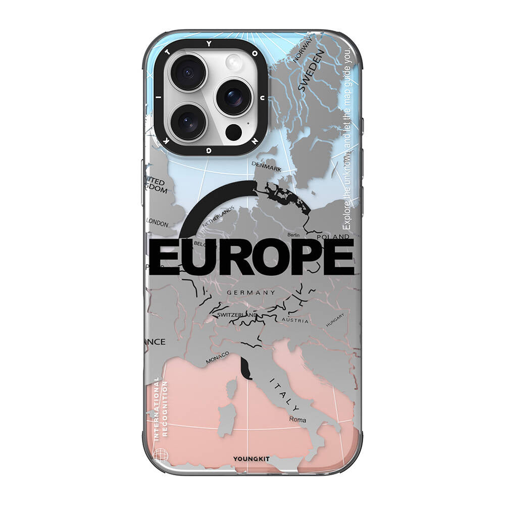 Apple iPhone 16 Pro Max Kılıf M-safe Şarj Özellikli Youngkit Universal Serisi Kapak Siyah