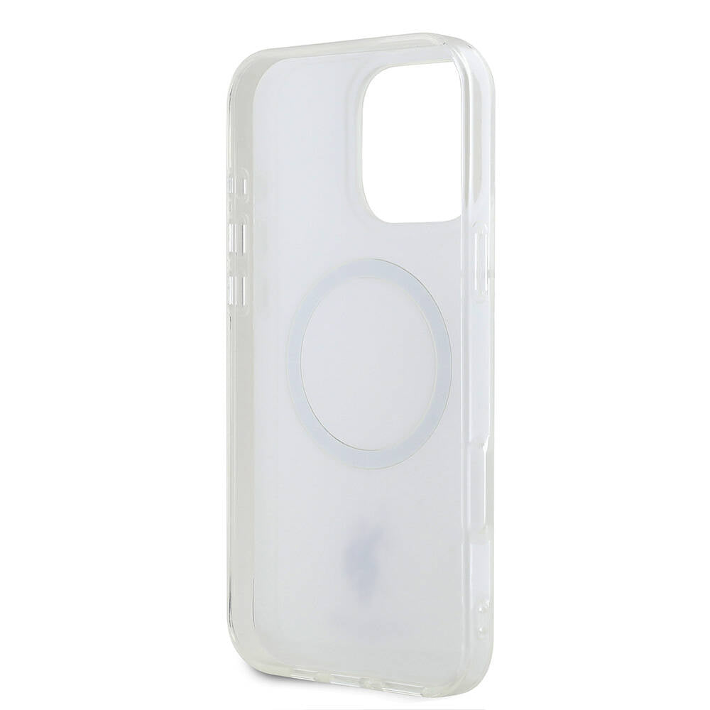 Apple iPhone 16 Pro Max Kılıf U.S. Polo Assn. Orjinal Lisanslı M-safe Şarj Özellikli IML Double Horse Logolu Ring Kapak Beyaz