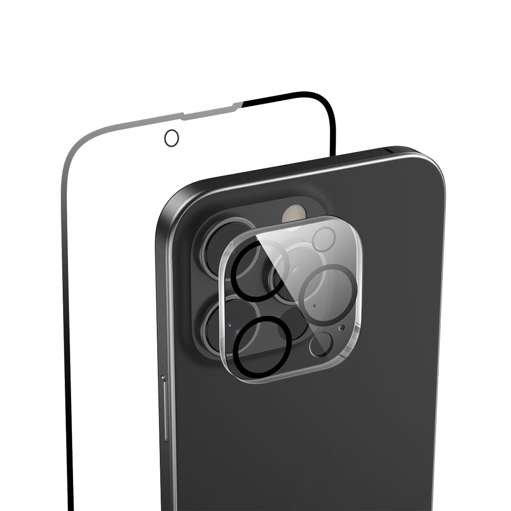 Apple iPhone 16 Pro Max Raptic 2in1 Temperli Ekran Koruyucu + Lens Koruyucu Set Şeffaf