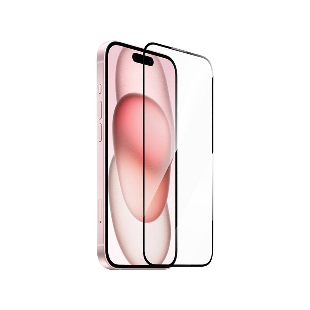 Apple iPhone 16 Pro Max Wiwu GT-014 Polimer Oleofobik Kaplama Şeffaf Pürüzsüz Temperli Cam Ekran Koruyucu 25'li Paket Siyah