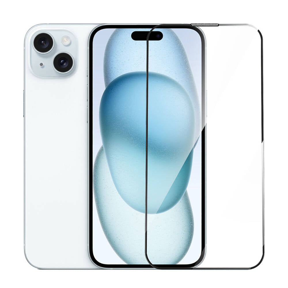 Apple iPhone 16 Pro Max Wiwu GT-014 Polimer Oleofobik Kaplama Şeffaf Pürüzsüz Temperli Cam Ekran Koruyucu 25'li Paket Siyah