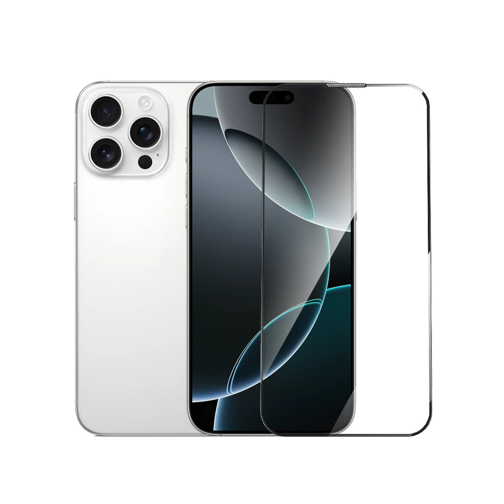 Apple iPhone 16 Pro Max Wiwu GT-020 Titan Guard Serisi Şok Emici Hibrit Polimer HD Şeffaf Ekran Koruyucu Film + Kolay Uygulama Aparatı Siyah