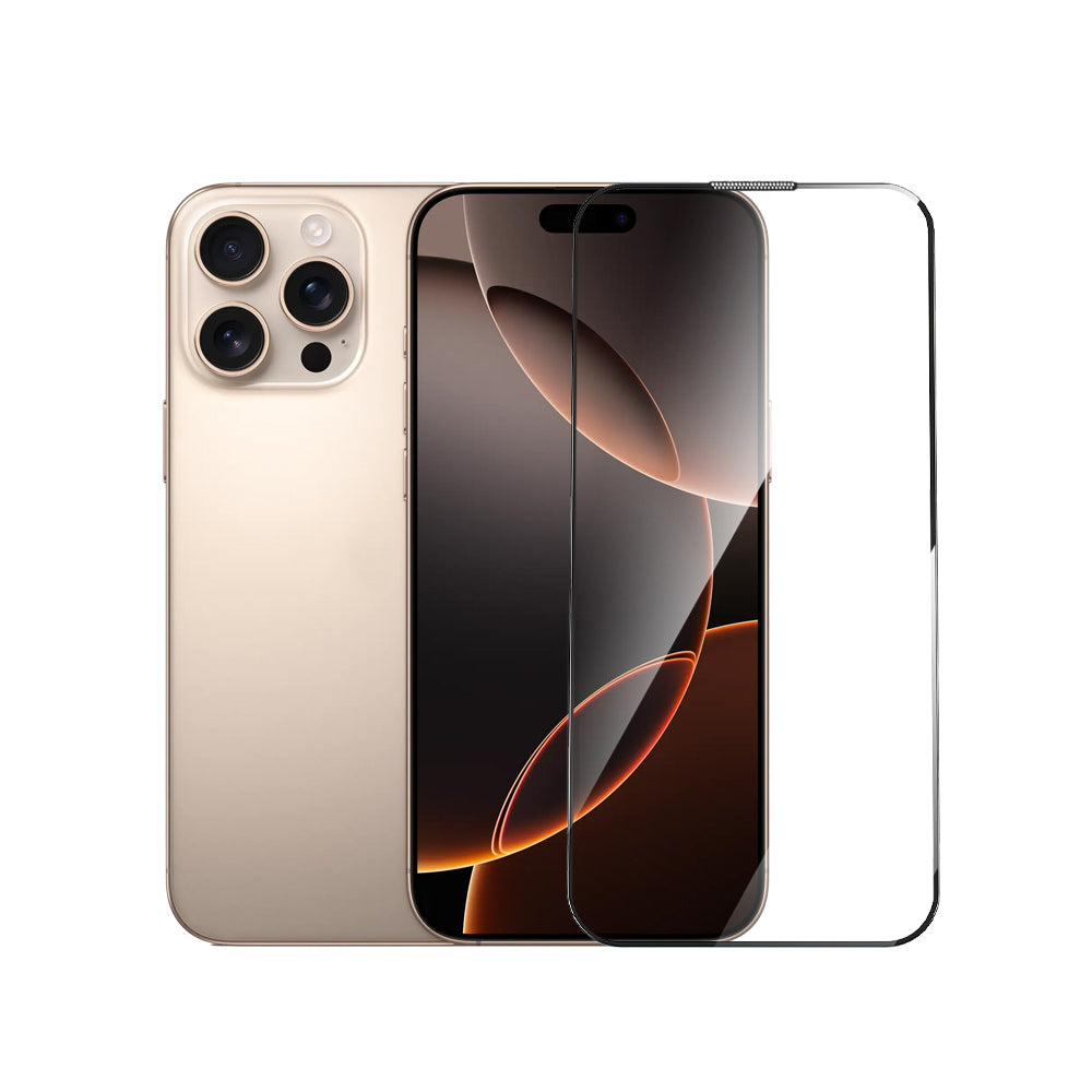 Apple iPhone 16 Pro Wiwu GT-020 Titan Guard Serisi Şok Emici Hibrit Polimer HD Şeffaf Ekran Koruyucu Film + Kolay Uygulama Aparatı Siyah