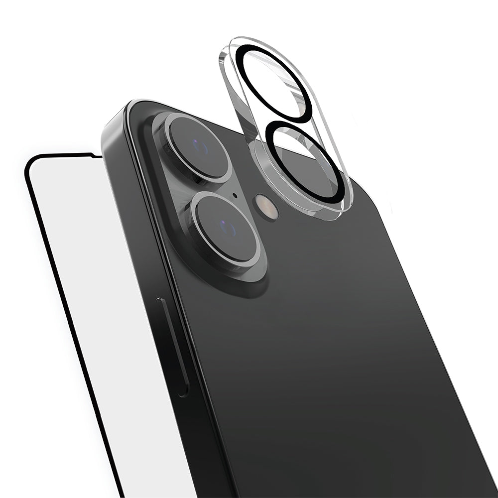 Apple iPhone 16 Raptic 2in1 Temperli Ekran Koruyucu + Lens Koruyucu Set Şeffaf