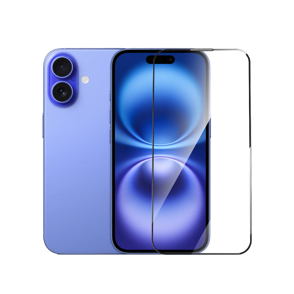 Apple iPhone 16 Wiwu GT-020 Titan Guard Serisi Şok Emici Hibrit Polimer HD Şeffaf Ekran Koruyucu Film + Kolay Uygulama Aparatı Siyah