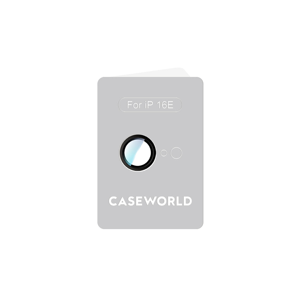 Apple iPhone 16E CaseWorld Alloy Serisi Oleofobik Anti Reflective Kamera Lens Koruyucu Siyah