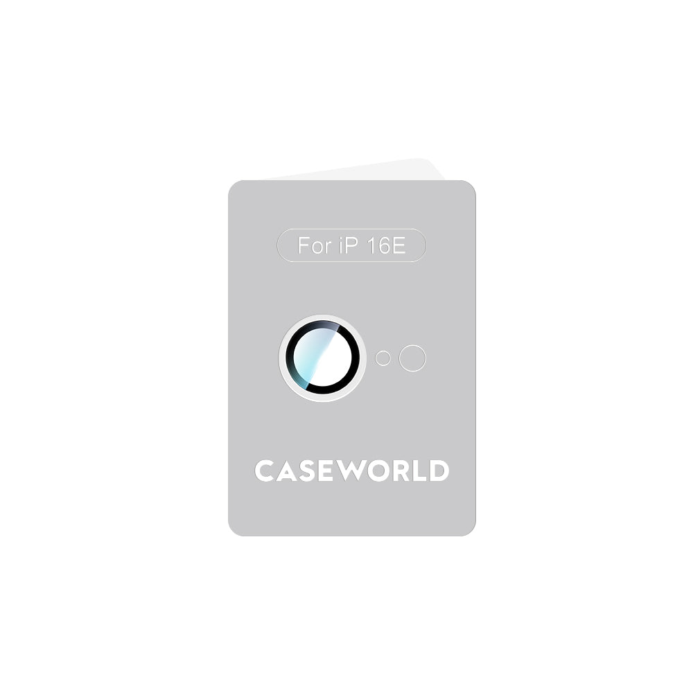 Apple iPhone 16E CaseWorld Alloy Serisi Oleofobik Anti Reflective Kamera Lens Koruyucu Siyah