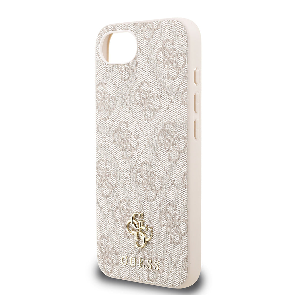 Apple iPhone 16E Kılıf Guess Orjinal Lisanslı M-safe Şarj Özellikli Small 4G Classic Kapak Siyah