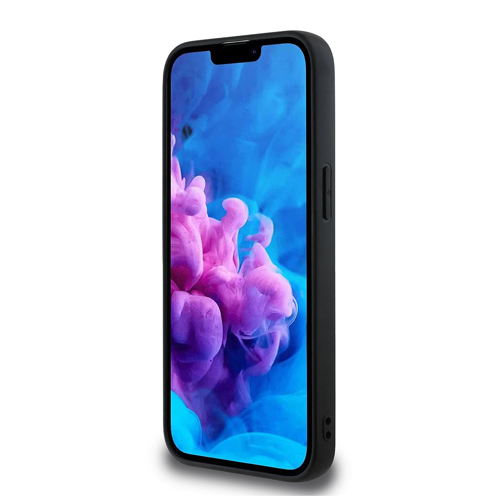 Apple iPhone 16E Kılıf Guess Orjinal Lisanslı M-safe Şarj Özellikli Small 4G Classic Kapak Siyah