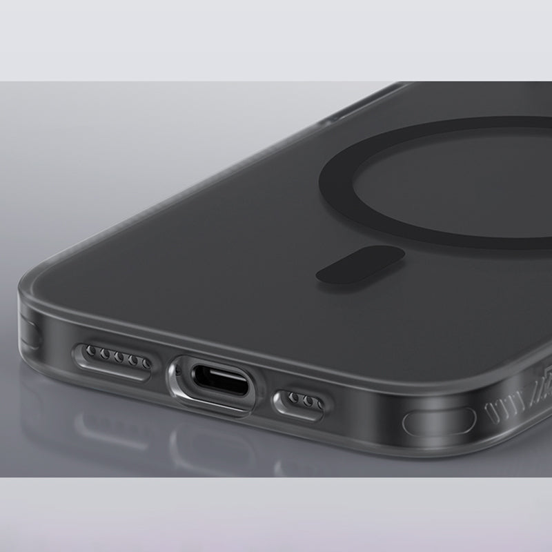 Apple iPhone 16E Kılıf M-safe Şarj Özellikli Benks Lucid Armor Kapak Siyah