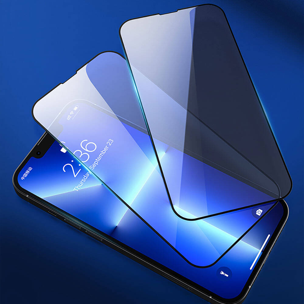 Apple iPhone 16E Recci RSP-A10 HD Temperli Cam Ekran Koruyucu + Kolay Uygulama Aparatlı Siyah