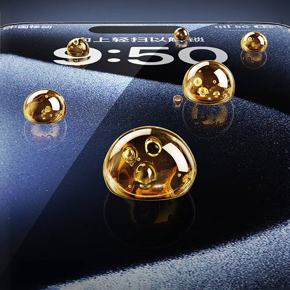 Apple iPhone 16E Wiwu SQ-008 Oleofobik Easy Install Darbeye Karşı Dayanıklı Temperli Cam Ekran Koruyucu + Kolay Uygulama Aparatlı Siyah