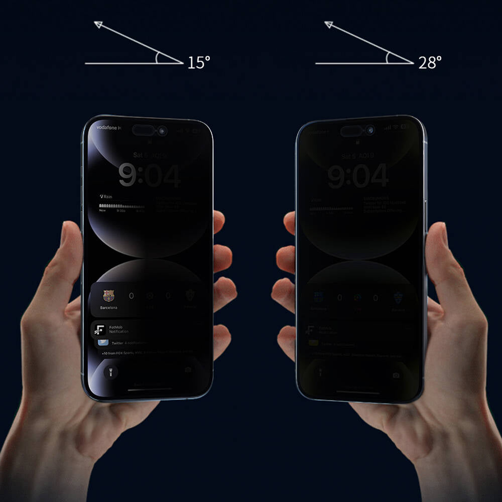 Apple iPhone 16E Wiwu Wi-SQ009 Easy Install iPrivacy 360° Anti-Peep Oleofobik Temperli Cam Ekran Koruyucu + Kolay Uygulama Aparatlı Siyah