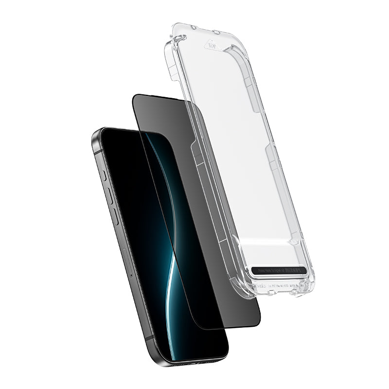 Apple iPhone 17 Air Benks Ultra Shield 0.3mm Privacy Ekran Koruyucu + Kolay Uygulama Aparatlı Siyah
