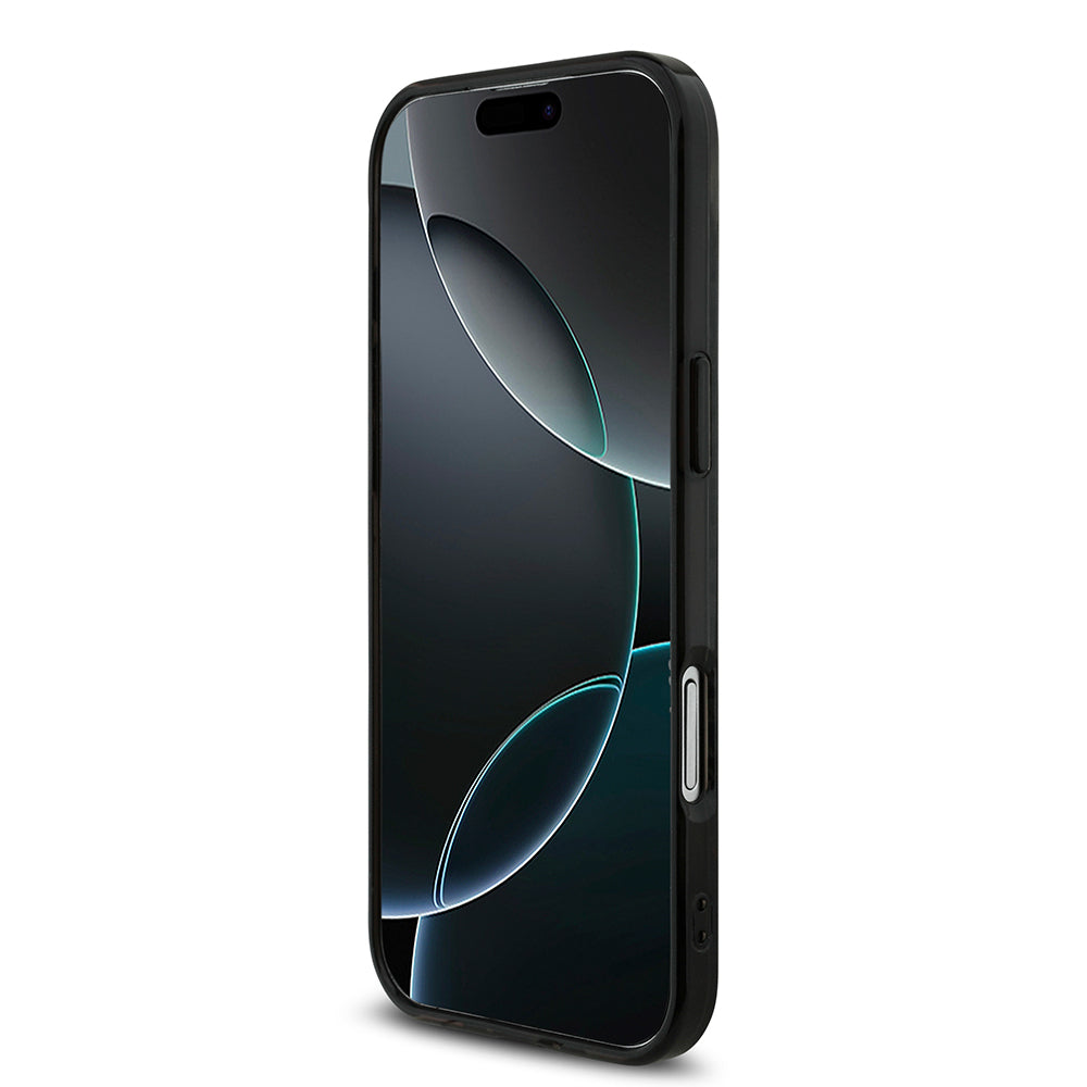 Apple iPhone 17 Air Kılıf AMG Orjinal Lisanslı M-safe Şarj Özellikli Çift Katmanlı Kırmızı Çapraz Çizgili Kapak Siyah-Kırmızı