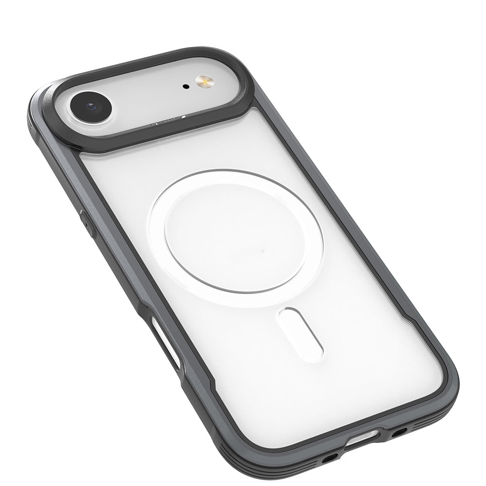 Apple iPhone 17 Air Kılıf M-safe Şarj Özellikli Airbagli Raptic Shield Serisi Şeffaf Arka Yüzey Kapak Colorful