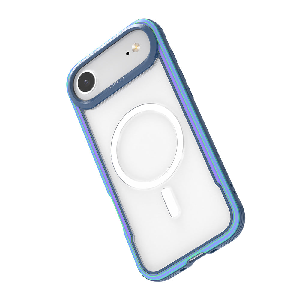 Apple iPhone 17 Air Kılıf M-safe Şarj Özellikli Airbagli Raptic Shield Serisi Şeffaf Arka Yüzey Kapak Siyah