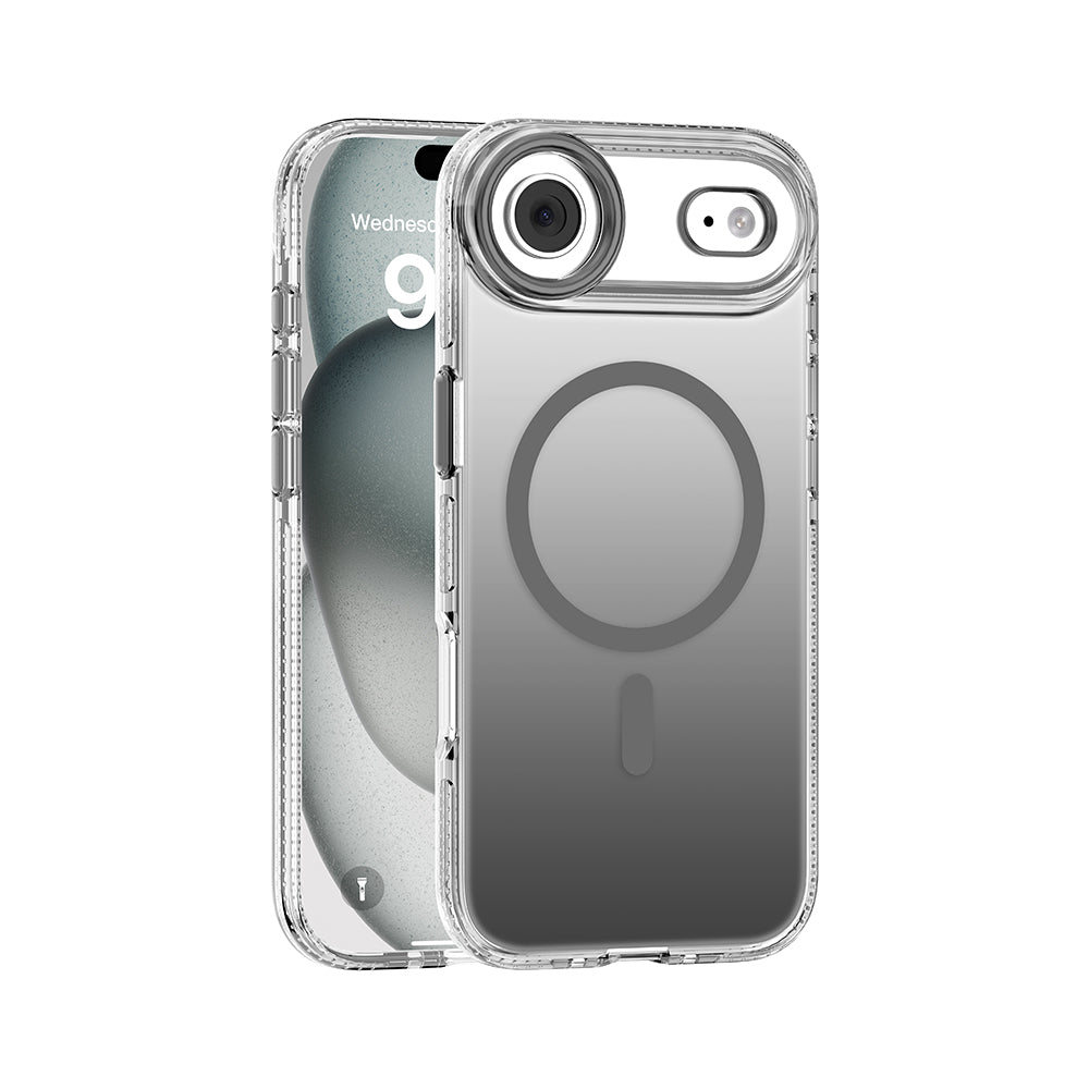 Apple iPhone 17 Air Kılıf M-safe Şarj Özellikli Sararmaya Karşı Dayanıklı Mutural Icesense Serisi Kapak Gri