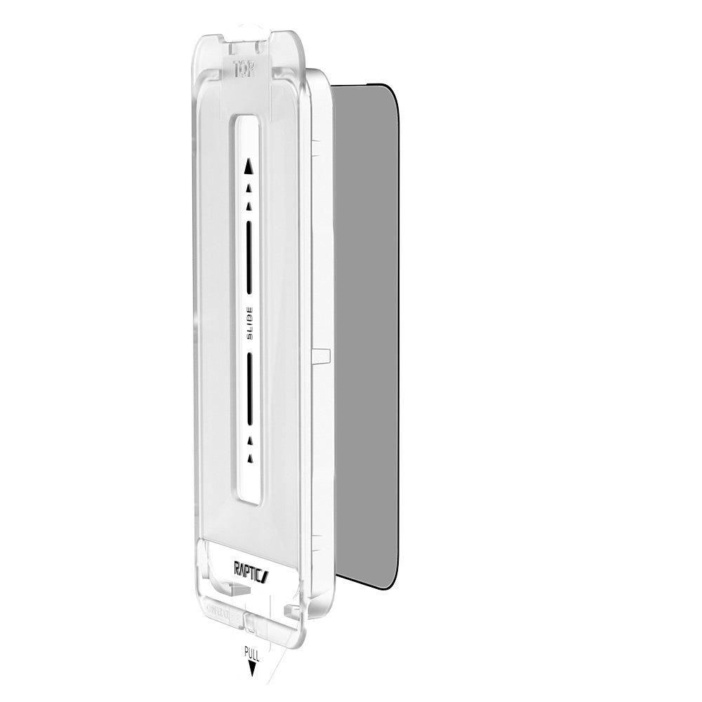 Apple iPhone 17 Air Raptic Air Glass 2.5D Privacy Hayalet Ekran Koruyucu 2 Adet + Kolay Uygulama Aparatlı Siyah