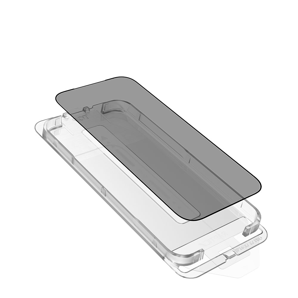 Apple iPhone 17 Air Raptic Air Glass 2.5D Privacy Hayalet Ekran Koruyucu 2 Adet + Kolay Uygulama Aparatlı Siyah