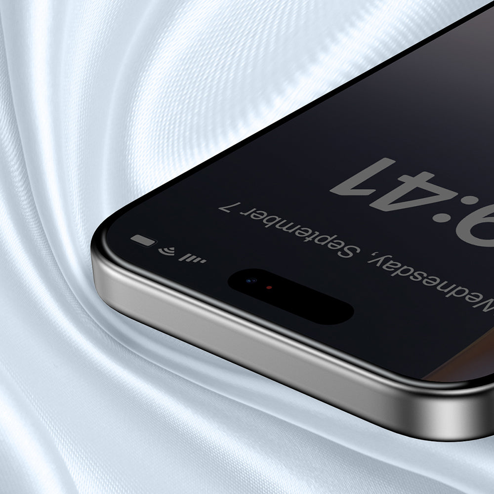 Apple iPhone 17 Air Raptic Air Glass 2.5D Privacy Hayalet Ekran Koruyucu 2 Adet + Kolay Uygulama Aparatlı Siyah