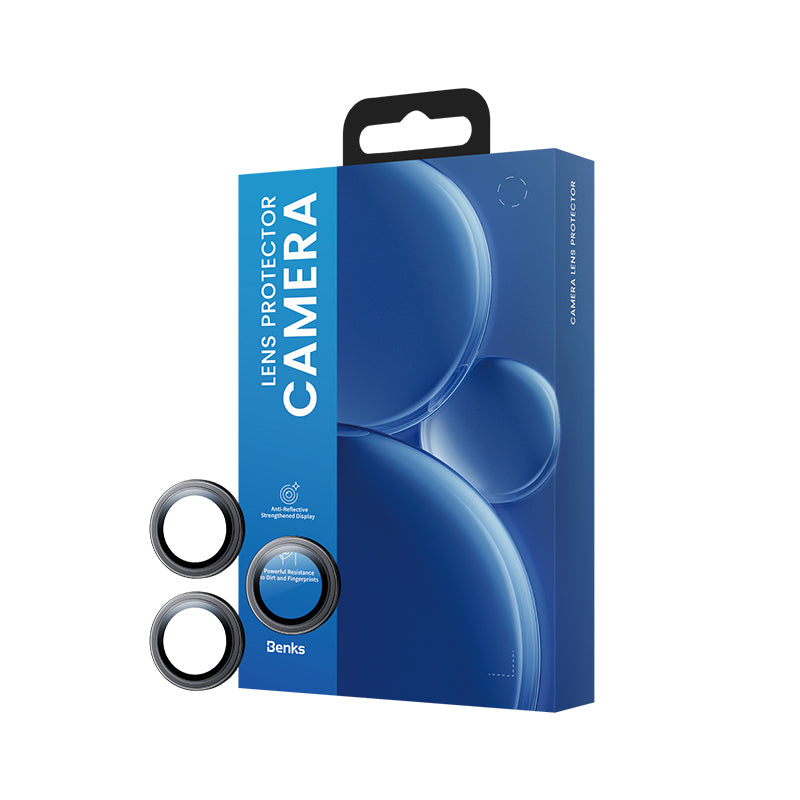 Apple iPhone 17 Benks DR Safir Kamera Lens Koruyucu Siyah