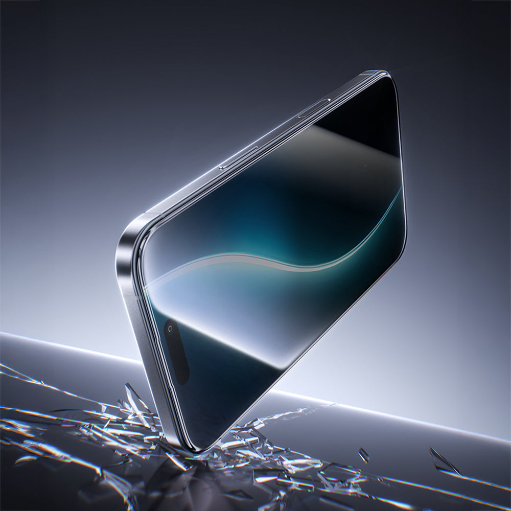 Apple iPhone 17 Hidrofobik Ve Oleofobik Özellikli Benks 0.3mm Privacy Air Shield Ekran Koruyucu 10'lu Paket Siyah