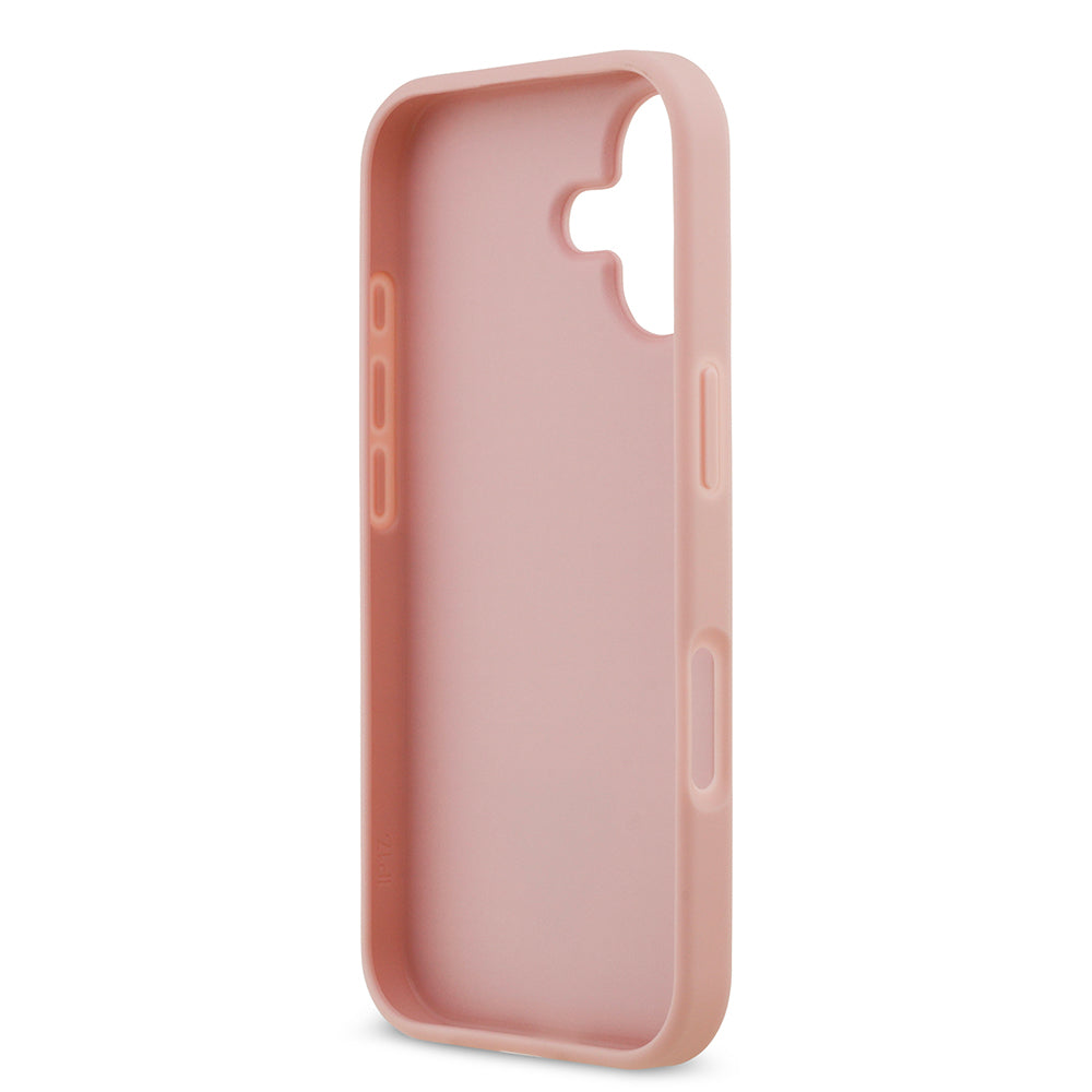 Apple iPhone 17 Kılıf Guess Orjinal Lisanslı Taşlı Arka Yüzey Üçgen Logolu Kapak Gold