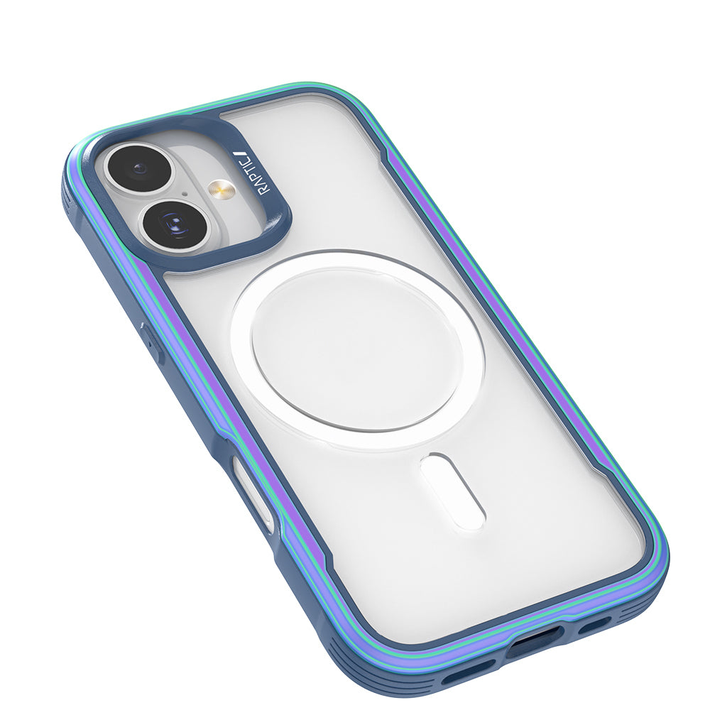 Apple iPhone 17 Kılıf M-safe Şarj Özellikli Airbagli Raptic Shield Serisi Şeffaf Arka Yüzey Kapak Colorful