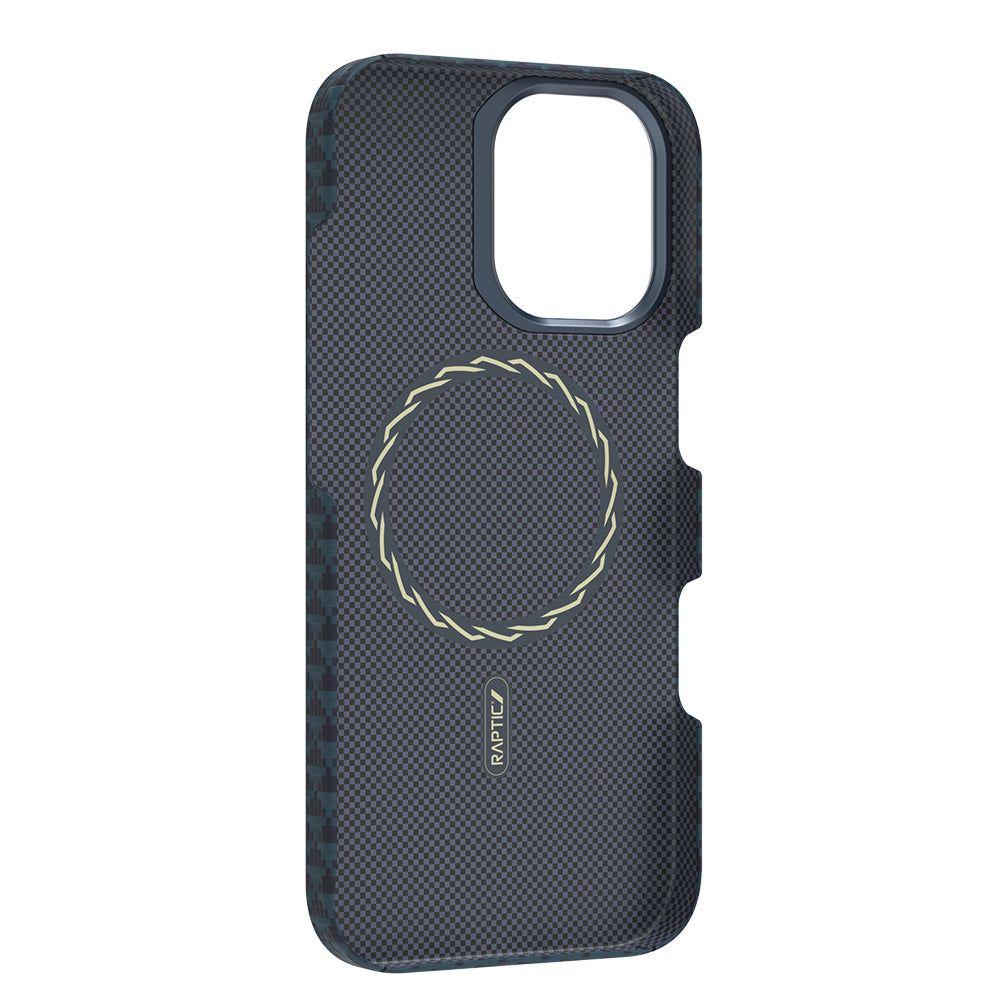 Apple iPhone 17 Kılıf M-safe Şarj Özellikli Raptic Aramid Skin Origin Serisi Kapak Kırmızı