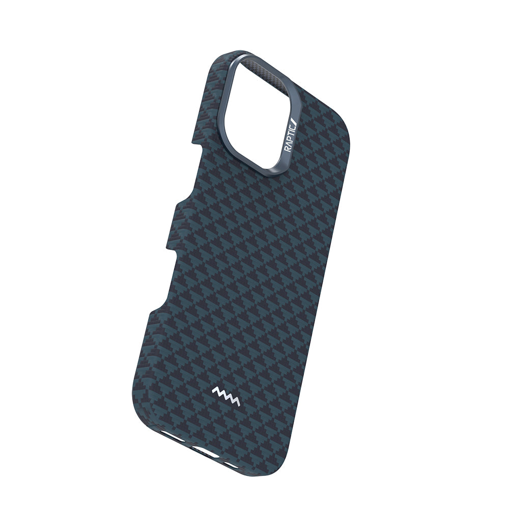 Apple iPhone 17 Kılıf M-safe Şarj Özellikli Raptic Aramid Skin Origin Serisi Kapak Kahverengi