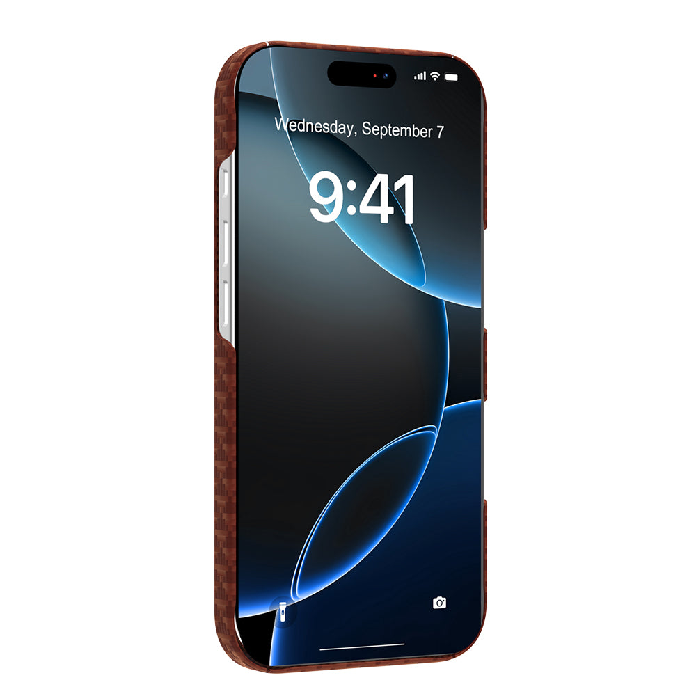 Apple iPhone 17 Kılıf M-safe Şarj Özellikli Raptic Aramid Skin Origin Serisi Kapak Lacivert