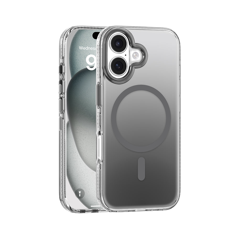 Apple iPhone 17 Kılıf M-safe Şarj Özellikli Sararmaya Karşı Dayanıklı Mutural Icesense Serisi Kapak Gri