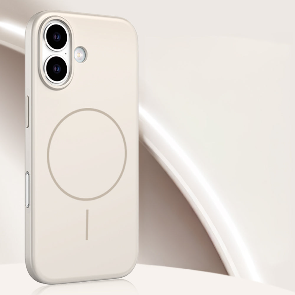 Apple iPhone 17 Kılıf M-safe Şarj Özellikli Wlons Liza Kapak Turuncu