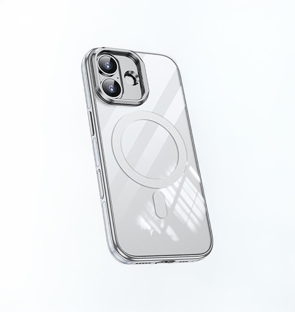 Apple iPhone 17 Kılıf M-safe Şarj Özellikli Wlons Standlı Efsane Kapak Siyah