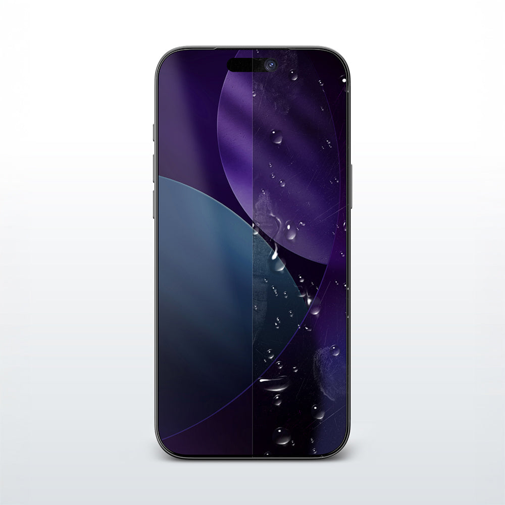 Apple iPhone 17 Pro Amazingthing Titan Privacy Parmak İzi Bırakmayan Temperli Cam Ekran Koruyucu Siyah