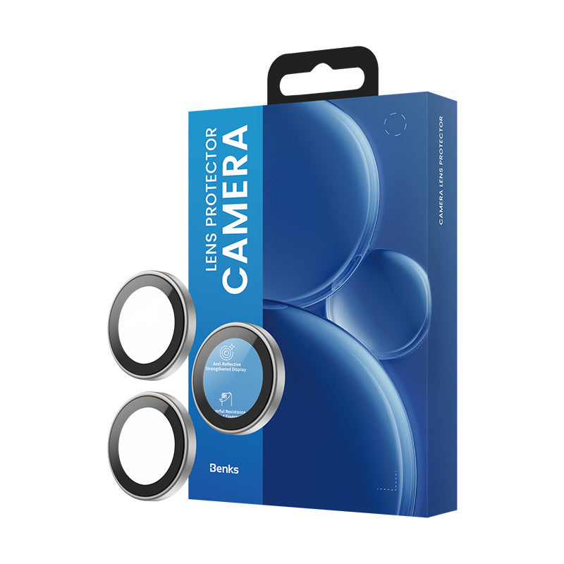 Apple iPhone 17 Pro Benks DR Safir Kamera Lens Koruyucu Gri