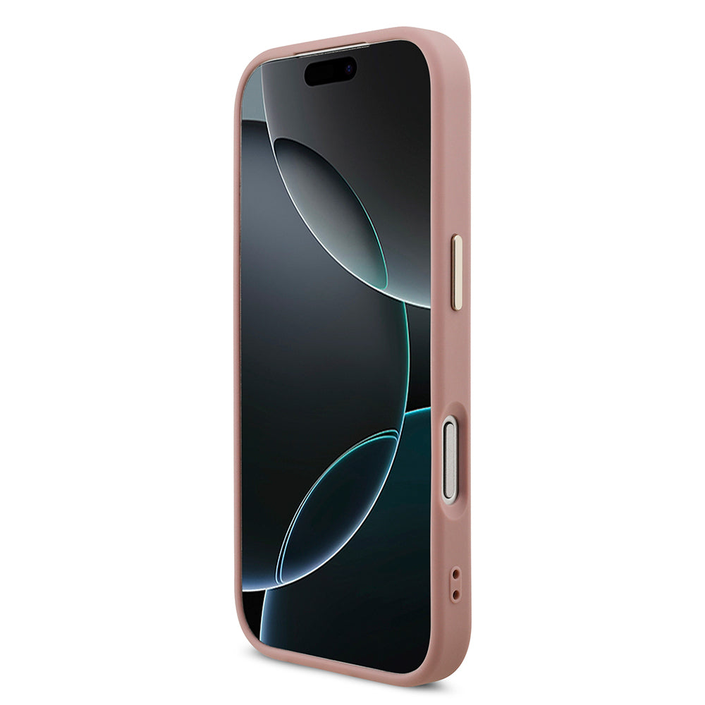 Apple iPhone 17 Pro Kılıf Guess Orjinal Lisanslı 4G Büyük Metal Kamera Çerçeveli ve Logolu Glitter Kapak Gold