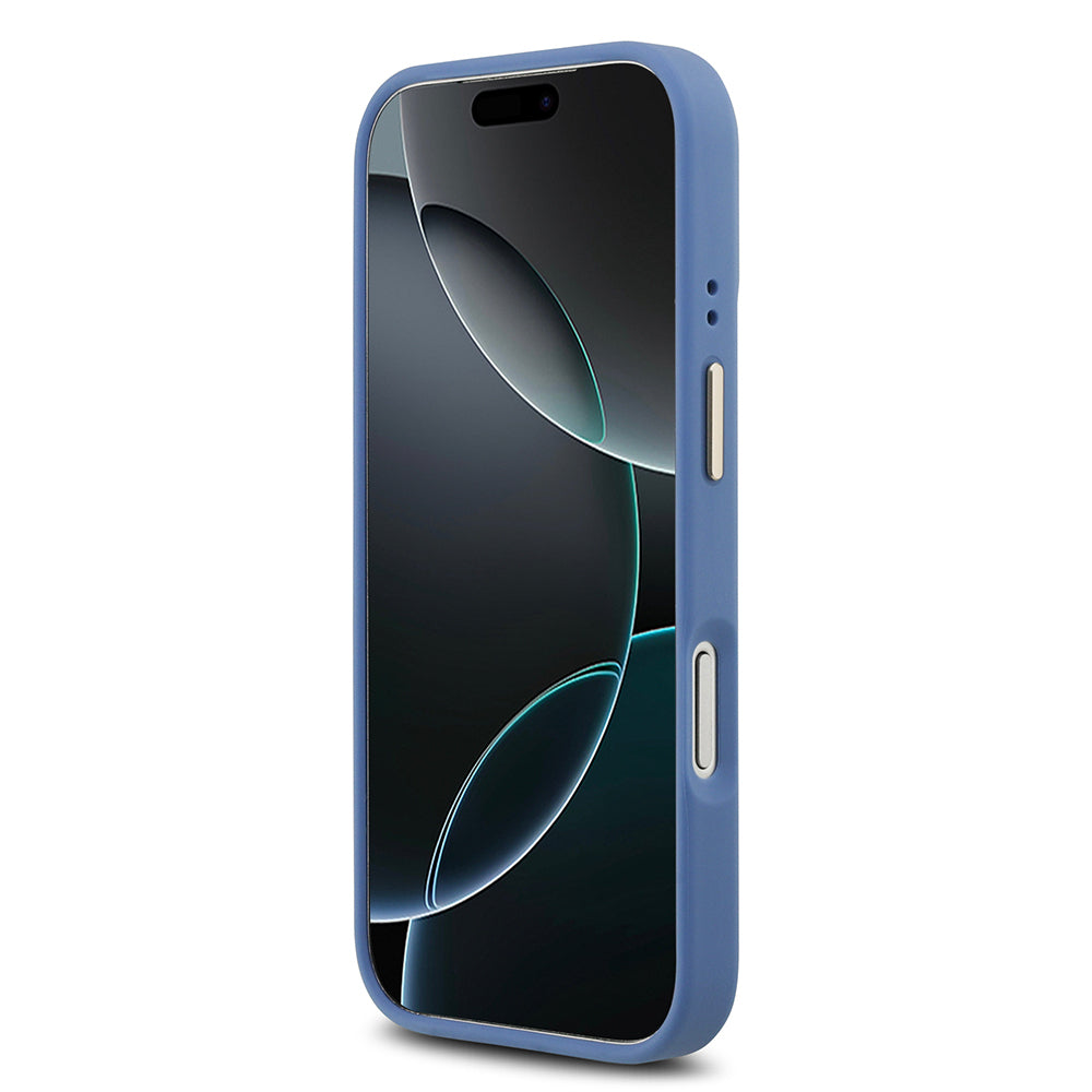 Apple iPhone 17 Pro Kılıf Guess Orjinal Lisanslı M-safe Şarj Özellikli Gold Metal Kamera Çerçeveli PU Deri 4G Desenli Yazı Logolu Kapak Kahverengi