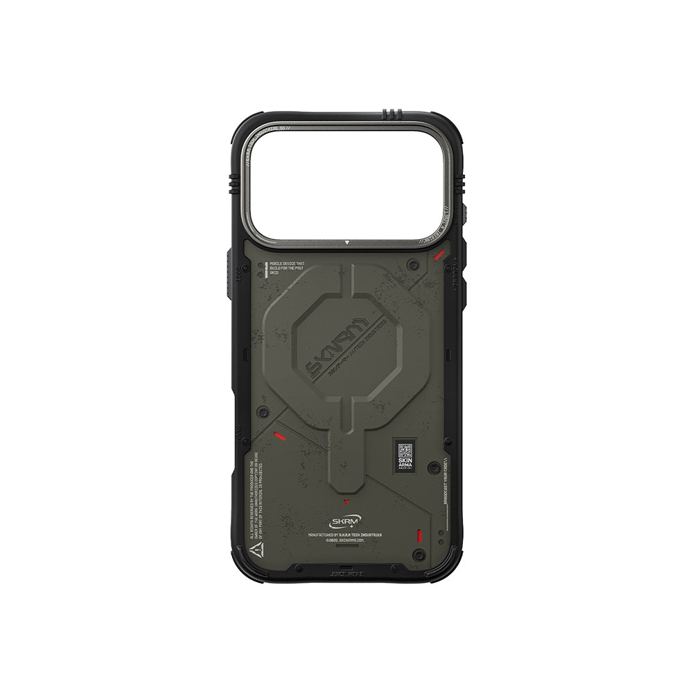 Apple iPhone 17 Pro Kılıf M-Safe Şarj Özellikli Airbag Tasarımlı Skinarma Vigor Kapak Beyaz