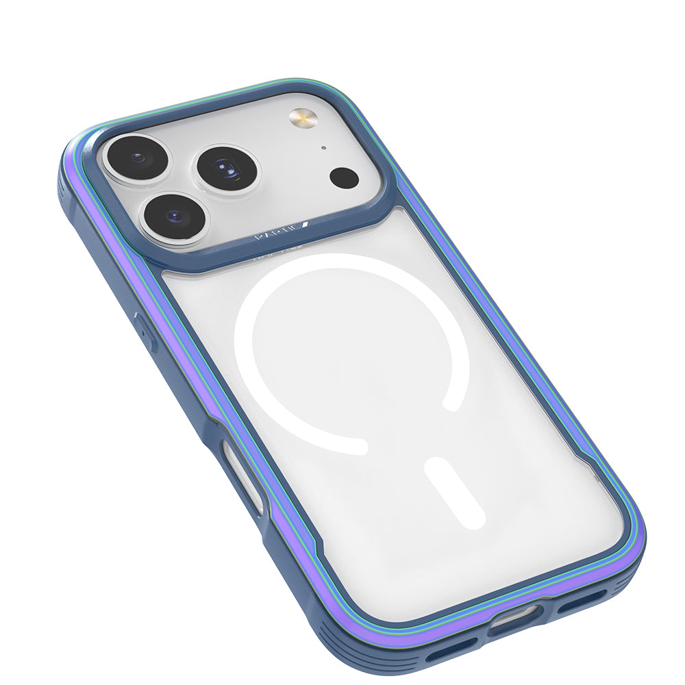 Apple iPhone 17 Pro Kılıf M-safe Şarj Özellikli Airbagli Raptic Shield Serisi Şeffaf Arka Yüzey Kapak Siyah