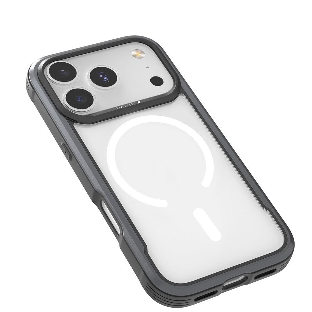 Apple iPhone 17 Pro Kılıf M-safe Şarj Özellikli Airbagli Raptic Shield Serisi Şeffaf Arka Yüzey Kapak Colorful