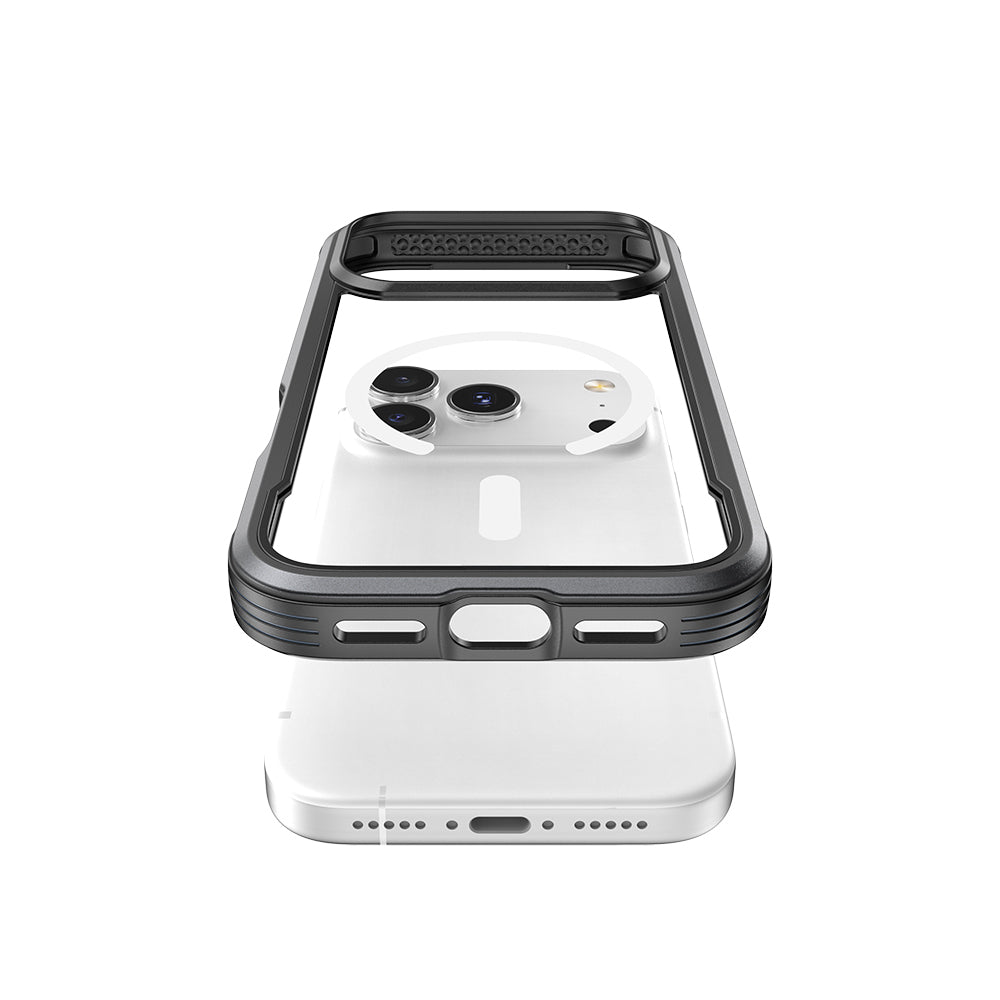 Apple iPhone 17 Pro Kılıf M-safe Şarj Özellikli Airbagli Raptic Shield Serisi Şeffaf Arka Yüzey Kapak Colorful