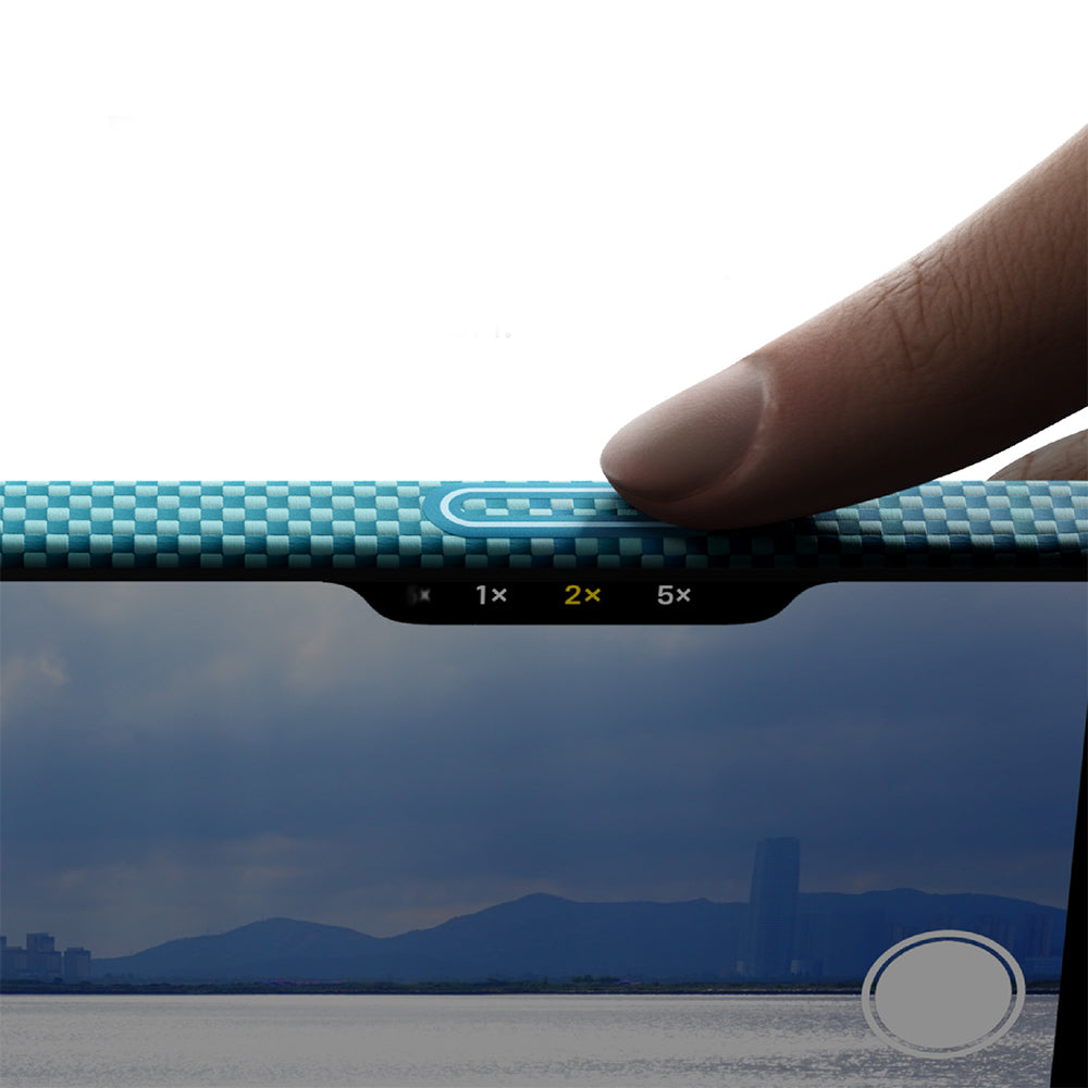 Apple iPhone 17 Pro Kılıf M-safe Şarj Özellikli Aramid Fiber Pitaka Glints of Gold Ultra Slim Serisi Kapak Gold