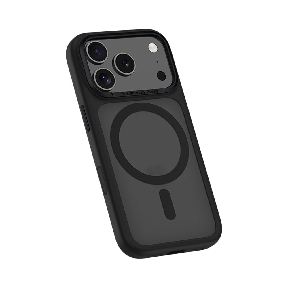 Apple iPhone 17 Pro Kılıf M-safe Şarj Özellikli Benks Mist Protective Kapak Beyaz